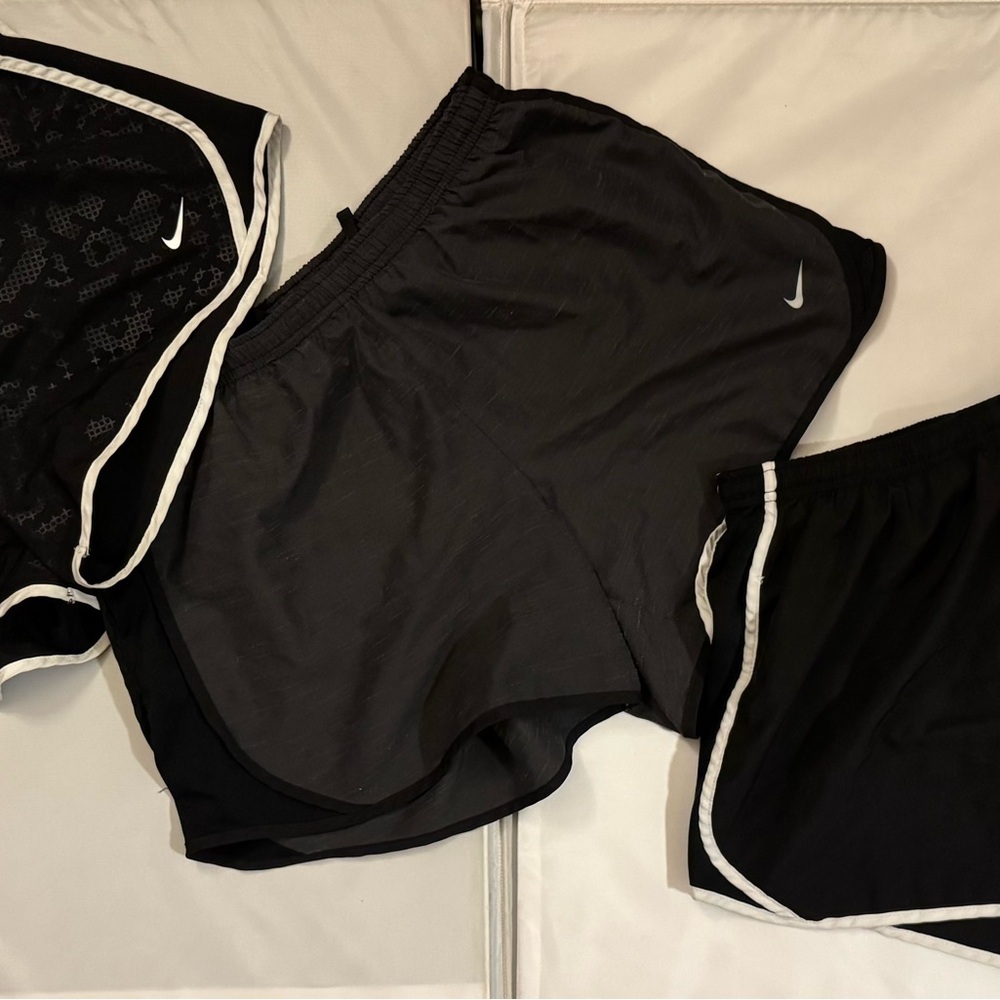 Nike Black and White Athletic Shorts Trio